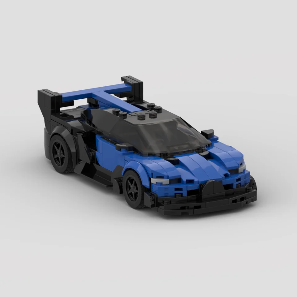 MOC Bugatti Bolide Vision GT Racing Speed ​​Champion Racer Building Bucks Brick Creative Garage Hračky pre chlapcov