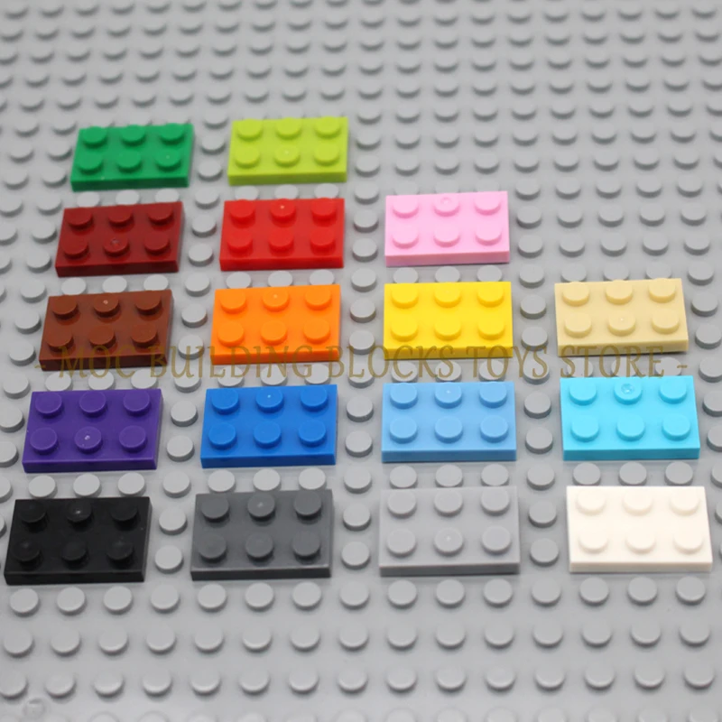MOC dielky 3021 Plate 2x3 stavebné bloky tehly krátky kus DIY architektonické kreatívne kompatibilné s hračkami príslušenstva