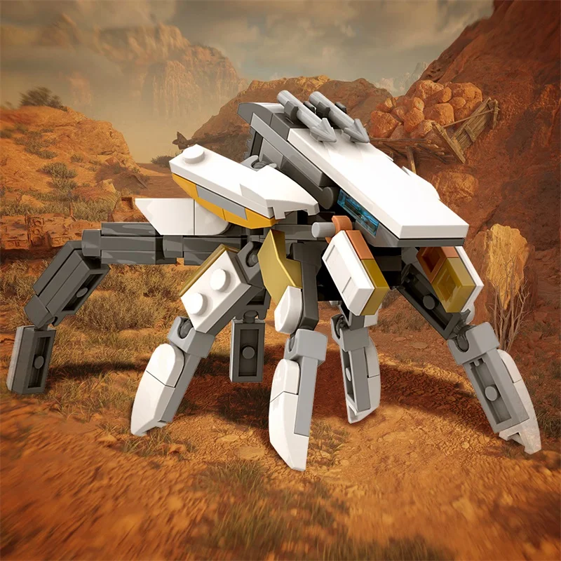 MOC HORIZON GHRIST Mechanical Beast Model Building Blocks Horizon Game Mecha Monster Building Bloom