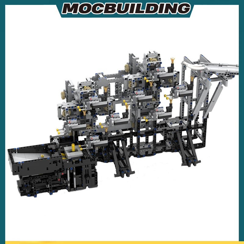 MOC stavebné bloky High Tech Kit Veľký GBC Ball Rolling Machine 11 Vzdelávacie kreatívne DIY Zostavujú tehly Hračky Darčeky 2370ks