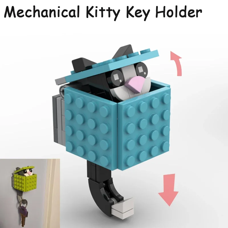MOC stavebné bloky Kľúčový držiteľ nezvyčajné hračky Model Model Gift Construction Set Girl Create Bricks DIY Toy pre deti