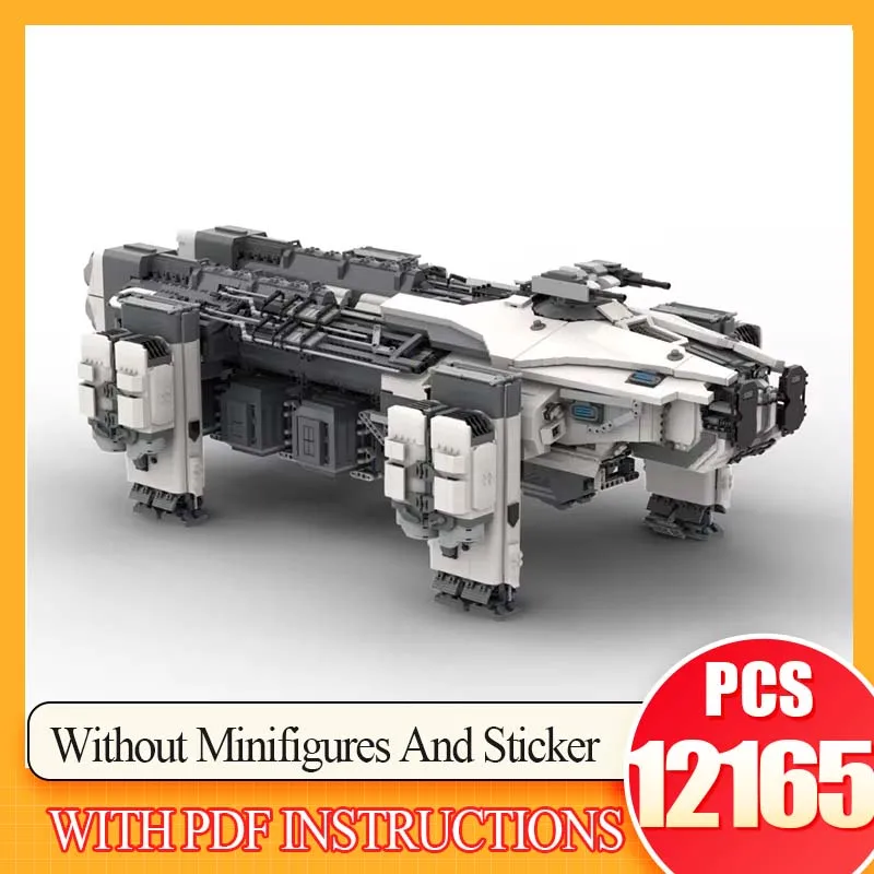 MOC stavebné bloky Slávne hry Star Citizener UCS Polar Paint Argo Raft Model Space Ship DIY montáž hračky Technology tehly