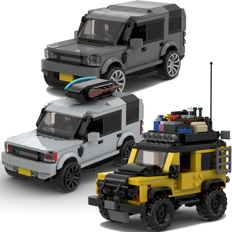 MOC Technical Land Ranges Rover 4 Obranca stavebné bloky SUV Off-Road Racing vozidlá tehly Hračky Darčeky pre deti chlapcov