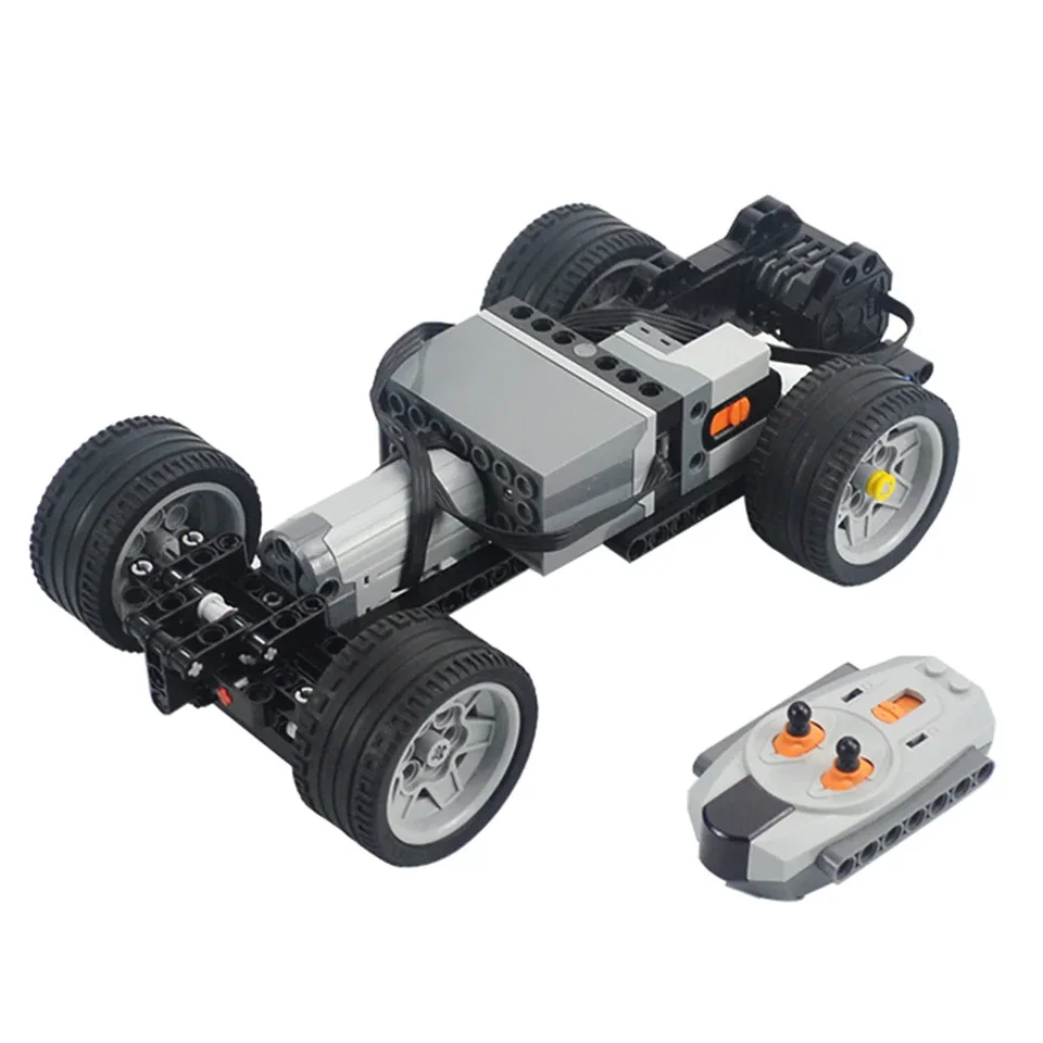 MOC Technical RC CAR Motors Build Block Block Diferencial Suspension Systém Monster Motor Four Auta