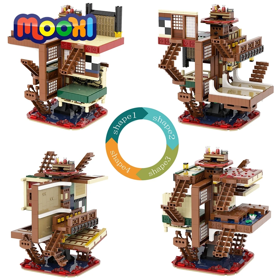 MOC1212-A Anime Cartoon Blocks Budovanie tehál show puzdro Model DIY Blocks Sety dospelých hračky pre deti darček pre darček pre chlapca