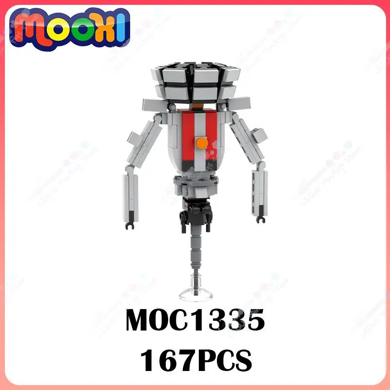 MOC1335 Creative Skibidi toaleta Mechanical Titan TV MAN BUDOVANIE HROV ROLU MONSTER MODEL MODEL HORBY HOLY pre deti