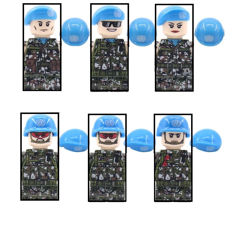 MOCIMNÉ MECIÁLNE SILY MECIÁLNE SILY MOC MORSKÉHO KRAJINY Mini akčné figúrky Zbrane armáda Vojak stavebné bloky hračky pre deti