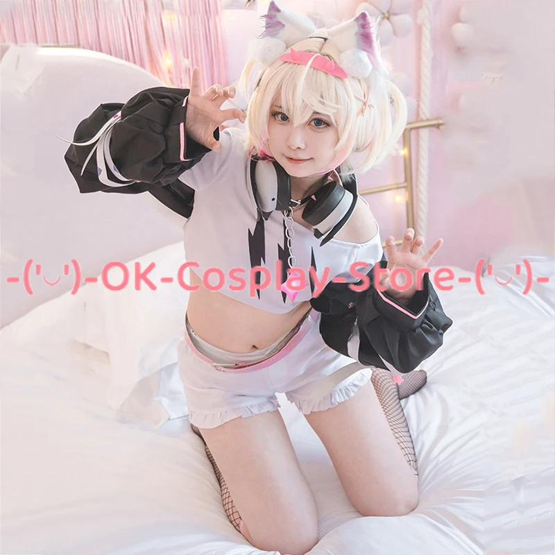 Mococo Abyssgard Cosplay kostým Vtuber Cosplay šaty sexy párty oblek s chvostom Halloween karneval uniformy vyrobené na mieru