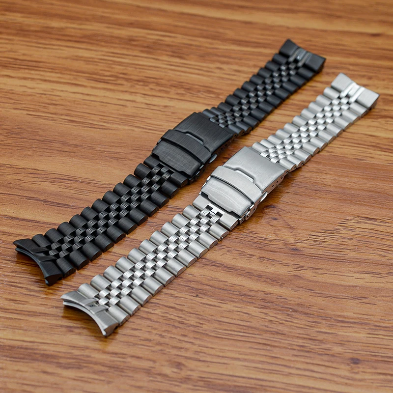 MOD 316L z nehrdzavejúcej ocele SKX007 Vymeňte popruh 22 mm náramok hodí Seiko SKX007 PAIRS SLOŽKY ZAMESTNENIE SPLAPNOSTI PLAP