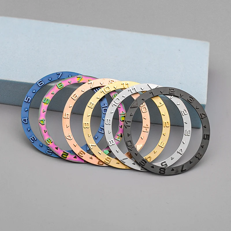 MOD 38 mm*31,6 mm Ploché medené hodinky Zložky Ring Rings Fits Seiko SKX007 SKX009 SRPD Case Case NH35 NH36 MUSEL
