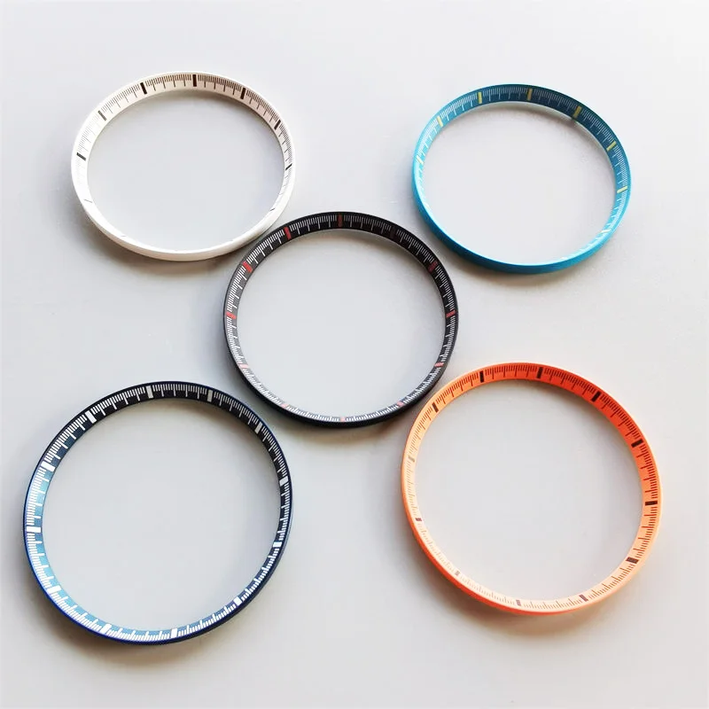 Mod Watch Parts SKX007 SRPD Series 30,5 mm kapitola Ring Matte Brushed LeCish Scale Ring Fit Fit for SKX007 NH35 NH36 pohyb