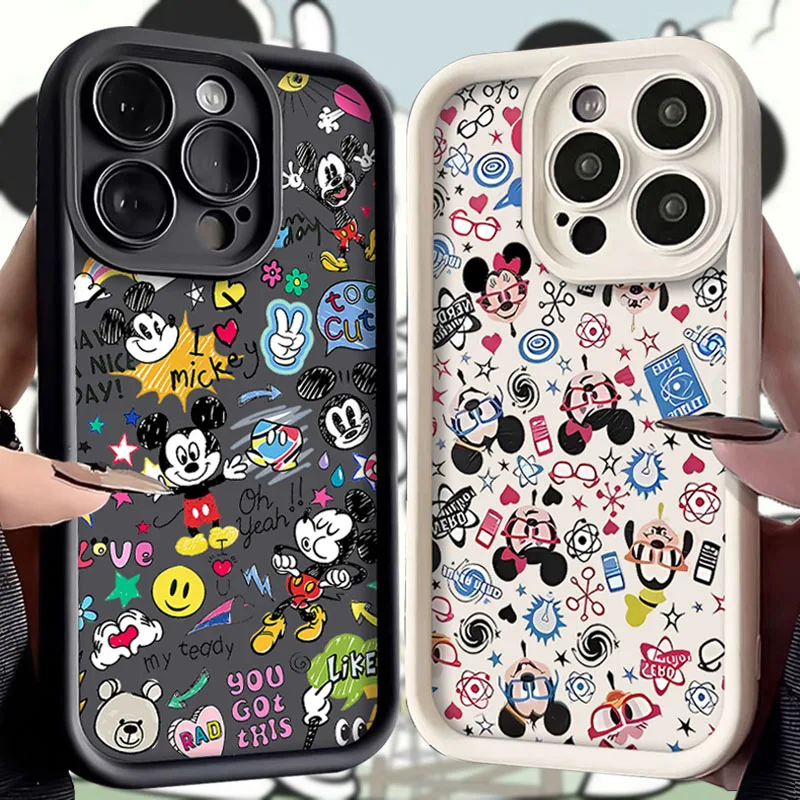 MODE MINNIE MICKEY GRAFFITI PASE pre telefón Samsung Galaxy A16 A06 A35 A55 A25 A05S A15 A54 A34 A24 A24 A14 4G 5G 5G TPU