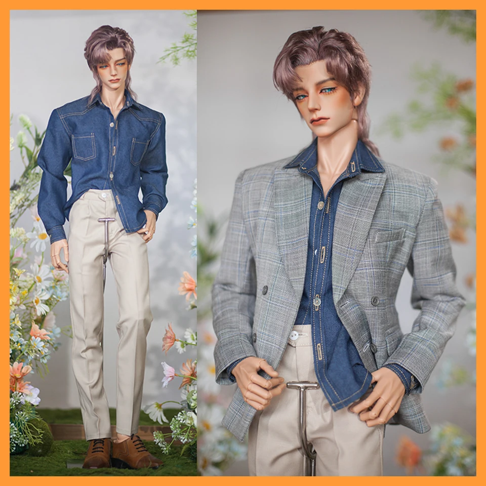 Model 1/3 BJD Dolls Fashion Grey Plaid Cast Cour Model s 1/3 bjd