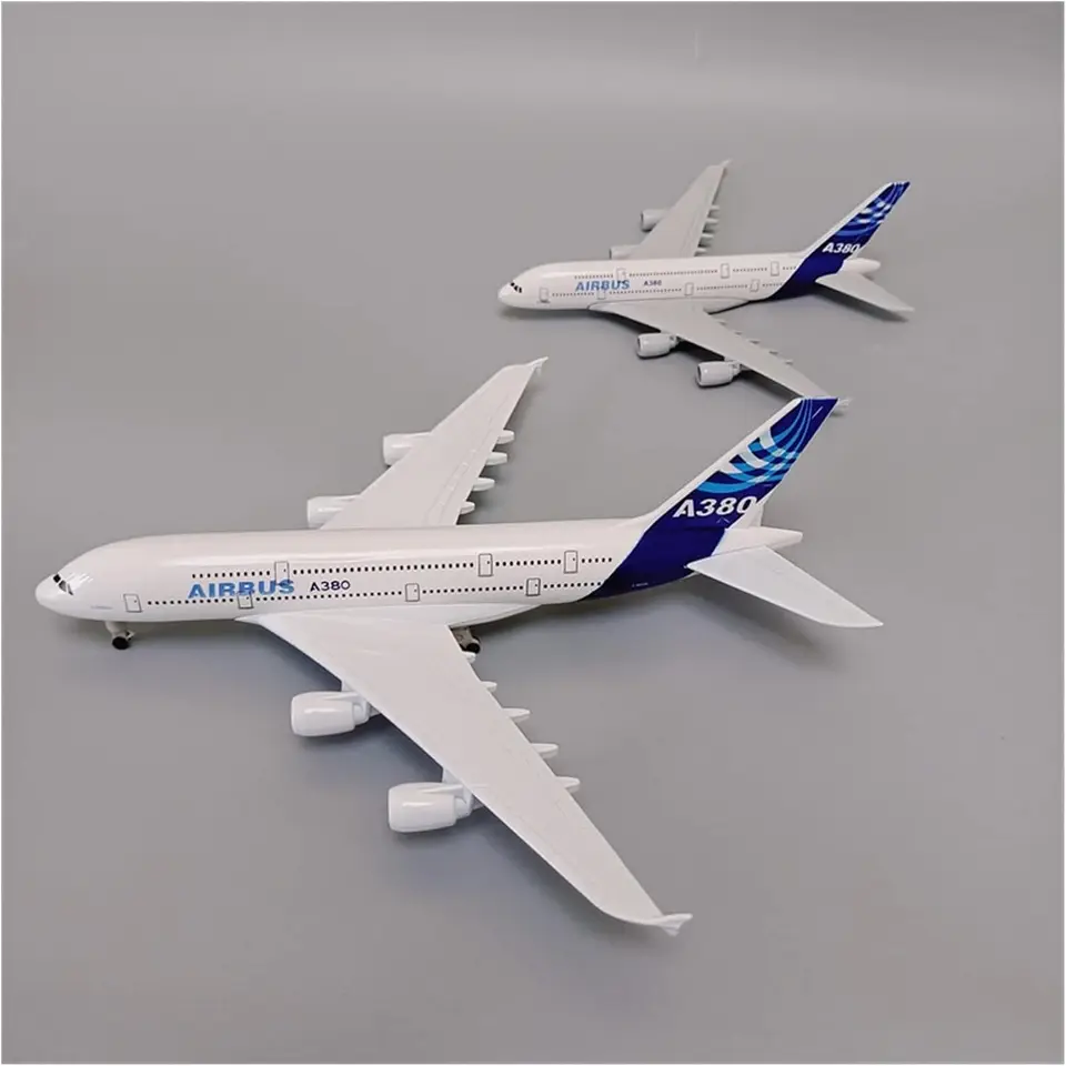 Model Aircraft 20cm zliatinový kov Vhodný pre pôvodný model prototypu Airbus A380 Aircraft Die Cast Cast Gear Gearcle Model