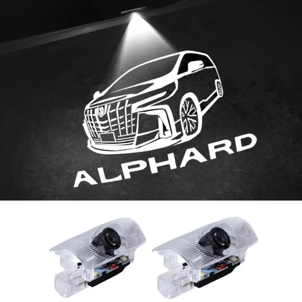 Model Alphard Door Light 2ks duchovné zdvorilostné svetlo pre Toyota Alphard CAR Styling Toyota Vitajte svetlo LED Dvere Atmosféra Lamp