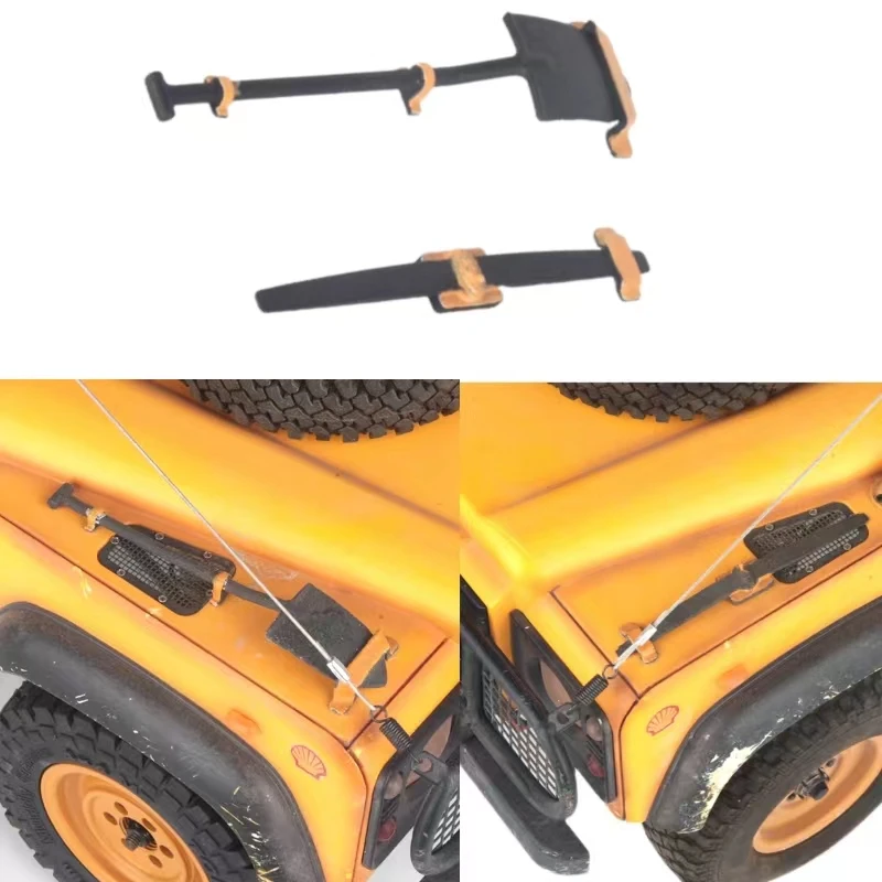 Model náladová dekorácia lopata oceľový tanier pre Camel Cup pre 1/10 RC Crawler Car TRX4 SCX10 RC4WD D90 SHELLICKÝ ČAS
