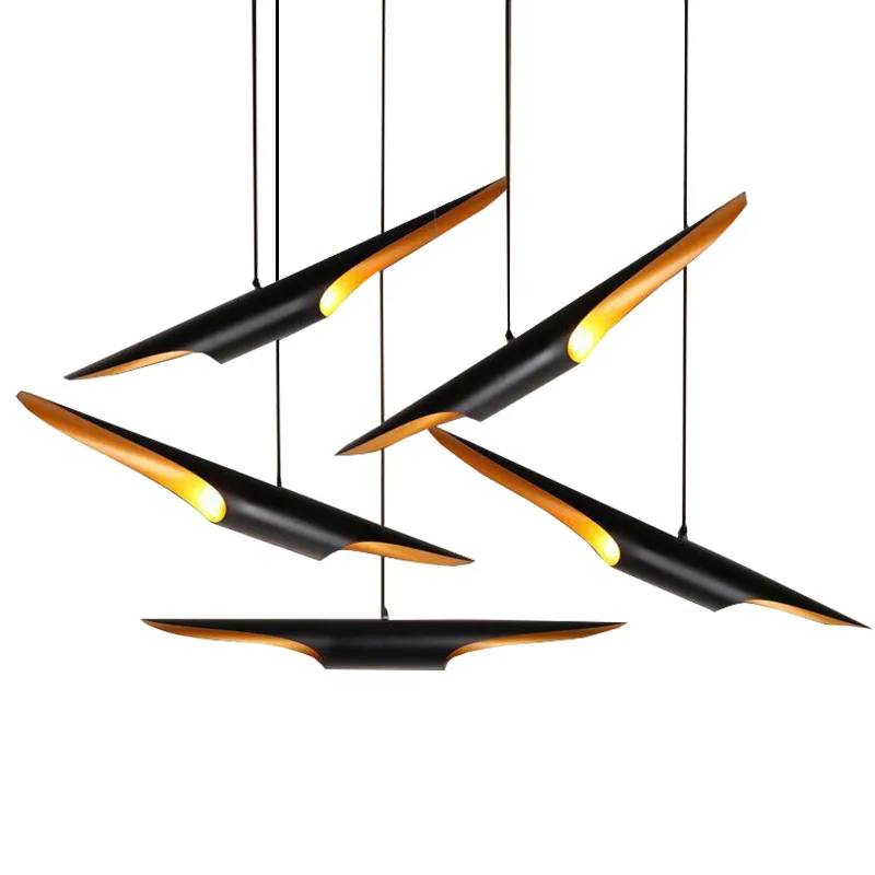 Moderná hliníková trubica prívesok lampa stropu Luster visiace svetlo pre obývaciu jedáleň