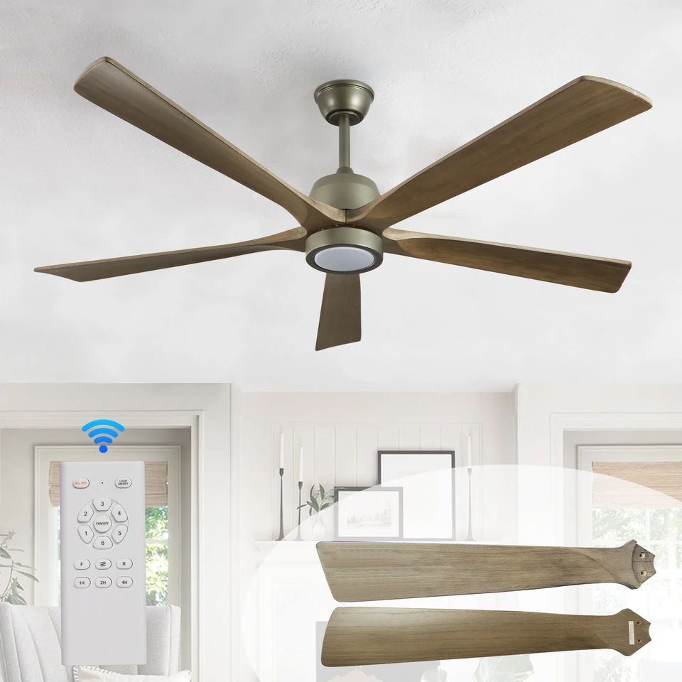 Moderné 5 -stropné ventilátor s 59,8 palcový