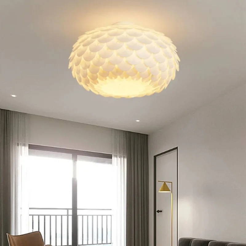 Moderné LED prívesok LIGHT Svetlo jednoduché biele stropné lampa Detská obývacia izba Kreatívne lustrové svetlá pre reštauráciu spálňa