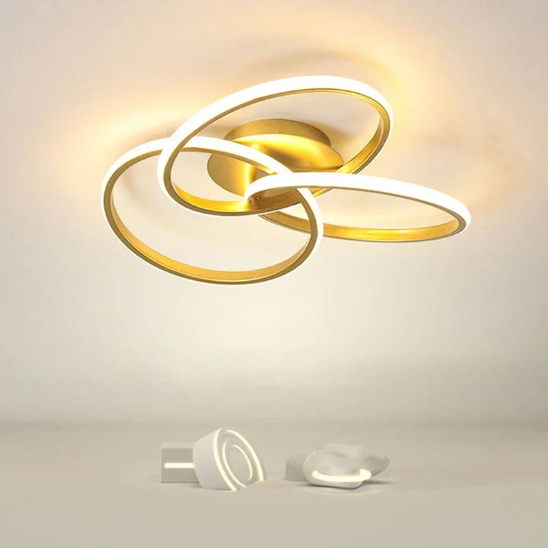 Moderné luxusné LED stropné svetlo pre obývaciu jedáleň Master spál