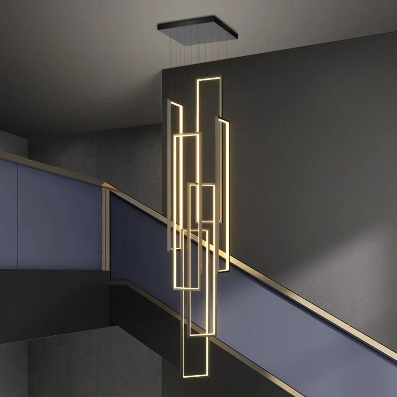 Moderné schody LED prívesok Lampy pre obývaciu izbu lustre kuchyne visiace svetlo Vnútorné osvetlenie Luster Luster Domáca dekorácia