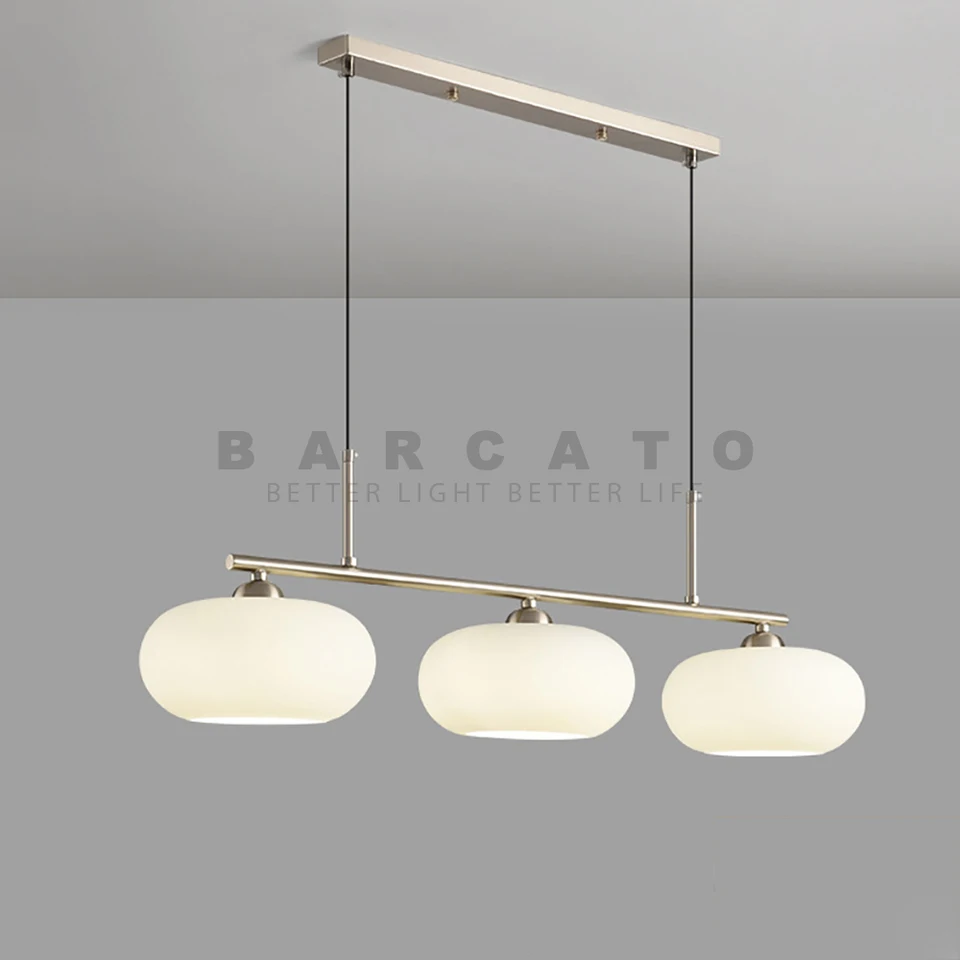 Moderné sklenené lustre mlieko biela bublina glóbus LED hanglamská obývacia izba jedále
