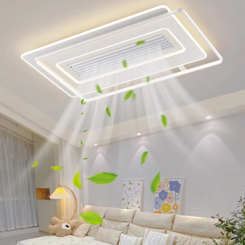 Moderné stropné žiarovky Spálňa skladací stropný ventilátor Stropný ventilátor s LED svetlom a ovládacou stropnou lampou pre osvetlenie obývacej izby