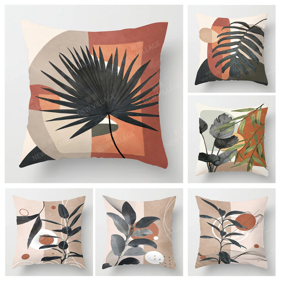 Moderný dekoratívny vankúš pre domácu obývaciu izbu dekor Hodia vankúš 45*45 40 x 40 cm 60x60cm 45x45cm 50x50 Retro kvetinová rastlina