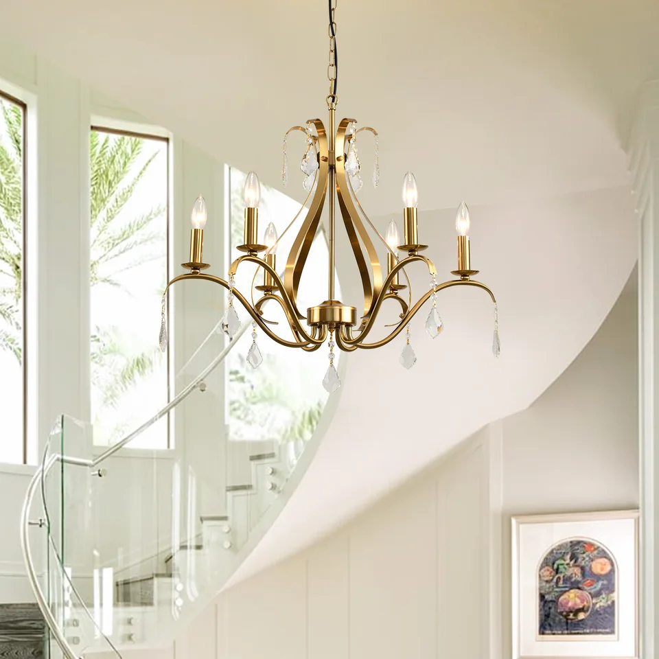 Moderný luster pre jedáleň obývacia izba K9 Crystal Pendant Lighting Sviečka lustre domáce dekorácie Light Svietiteľ