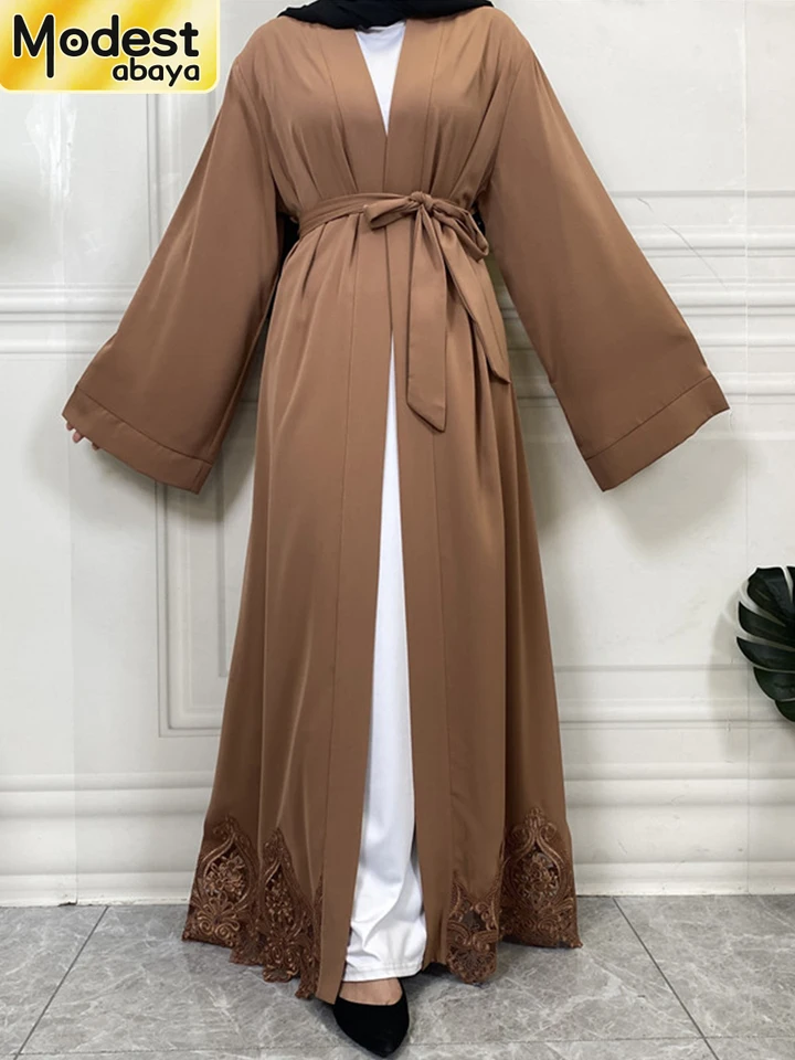 Modest Abaya Ramadan Dubai Robe femme Musulmane Turecko Kaftan Islamský odev moslim pre ženy Kimono Caftan Marocain Cardigan