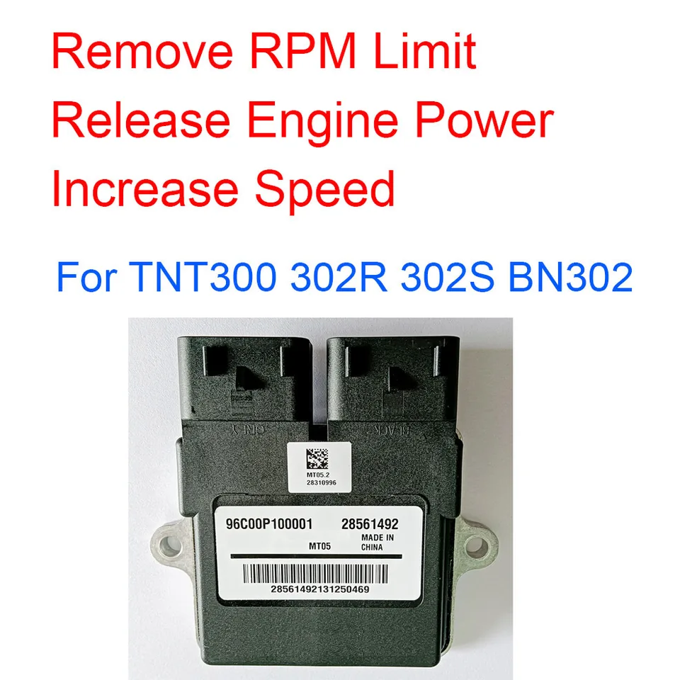 Modifikovaný MT05 Riadiaci modul motora ECU Odstráňte RPM Limit Limit Motor Výkon pre Benelli TNT300 302R 302S BN TNT 300 302