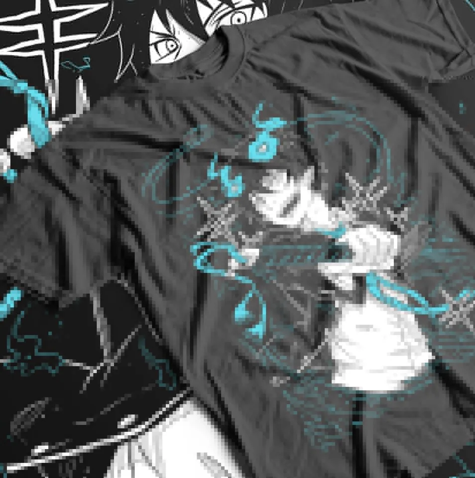 Modré exorcist Tričko kawaii vtipné anime manga grafické umelecké darčekové tričko celá veľkosť