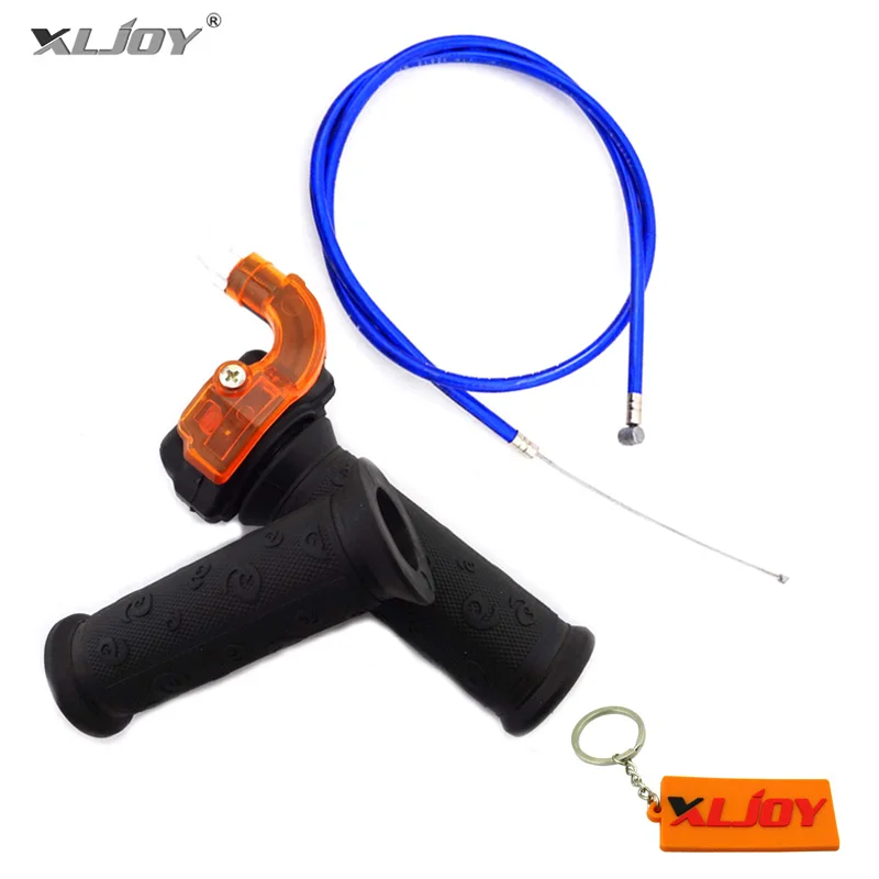 Modrý plynový karburátor škrtiaci kliešte na kliešte rukoväte rukoväte pre 2 zdvih 47 ccm 49 ccm Mini Moto Dirt Super Pocket Bike Kids ATV Quad