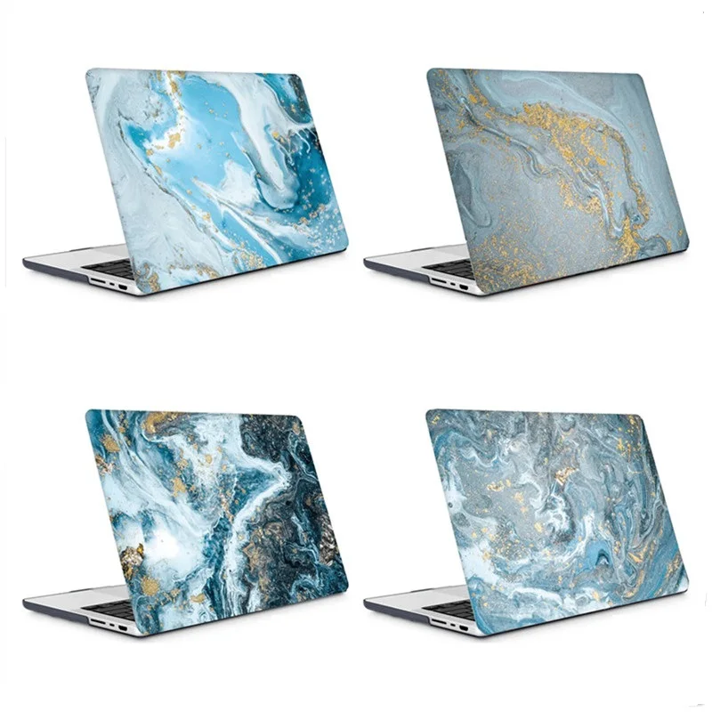 Modrý zlatý mramor pre MacBook Air 13,6 m2 m3 puzdro 2022 2024 Hard prenosný vzduch