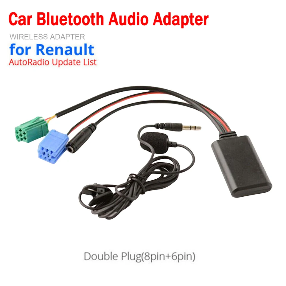 MODUL CAR Bluetooth AUX v Audio MP3 Music Adapter Handsfree Wireless Bluetooth 5.0 pre Renault Clio/Espace/Kangoo/Laguna/Modus