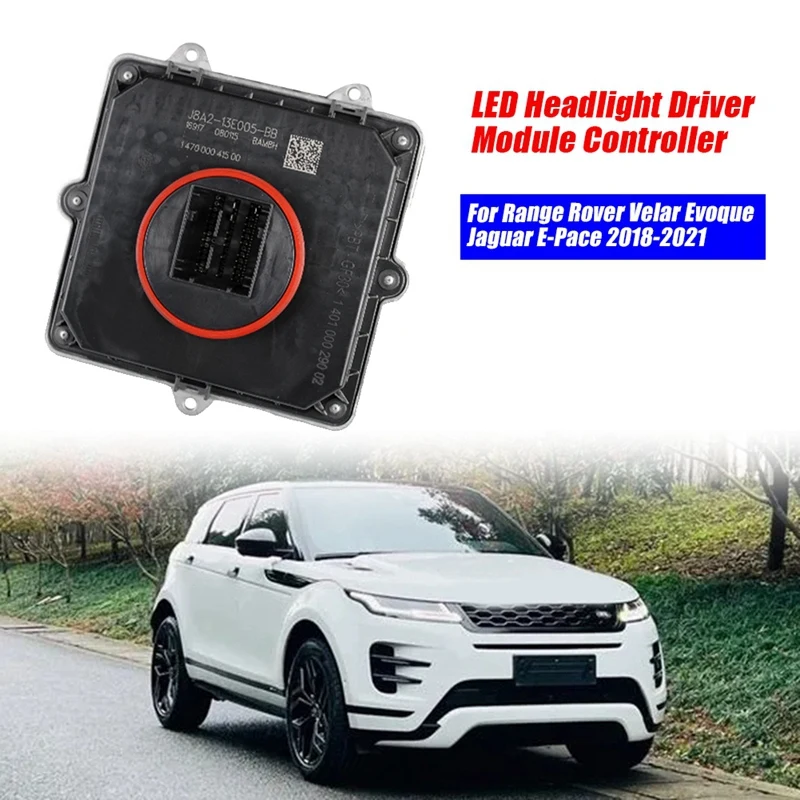 Modul ovládača vodiča Auto LED LED svetlomeru Ballast J8A2-13E005-BB pre Range Rover Velar Evoque Jaguar E-Pace 2018-2021