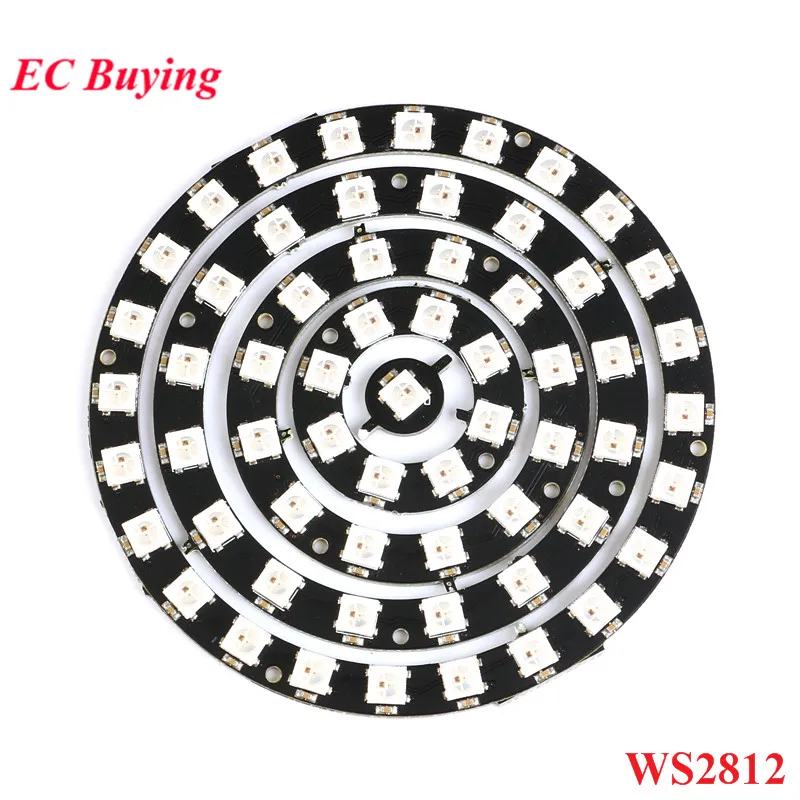 Modul WS2812 8 bit/12 bit/16 bit/24 64 bit 5050 RGB LED vstavané vstavané vstavané hnacie svetlá Round Ring Ring Electronic DIY