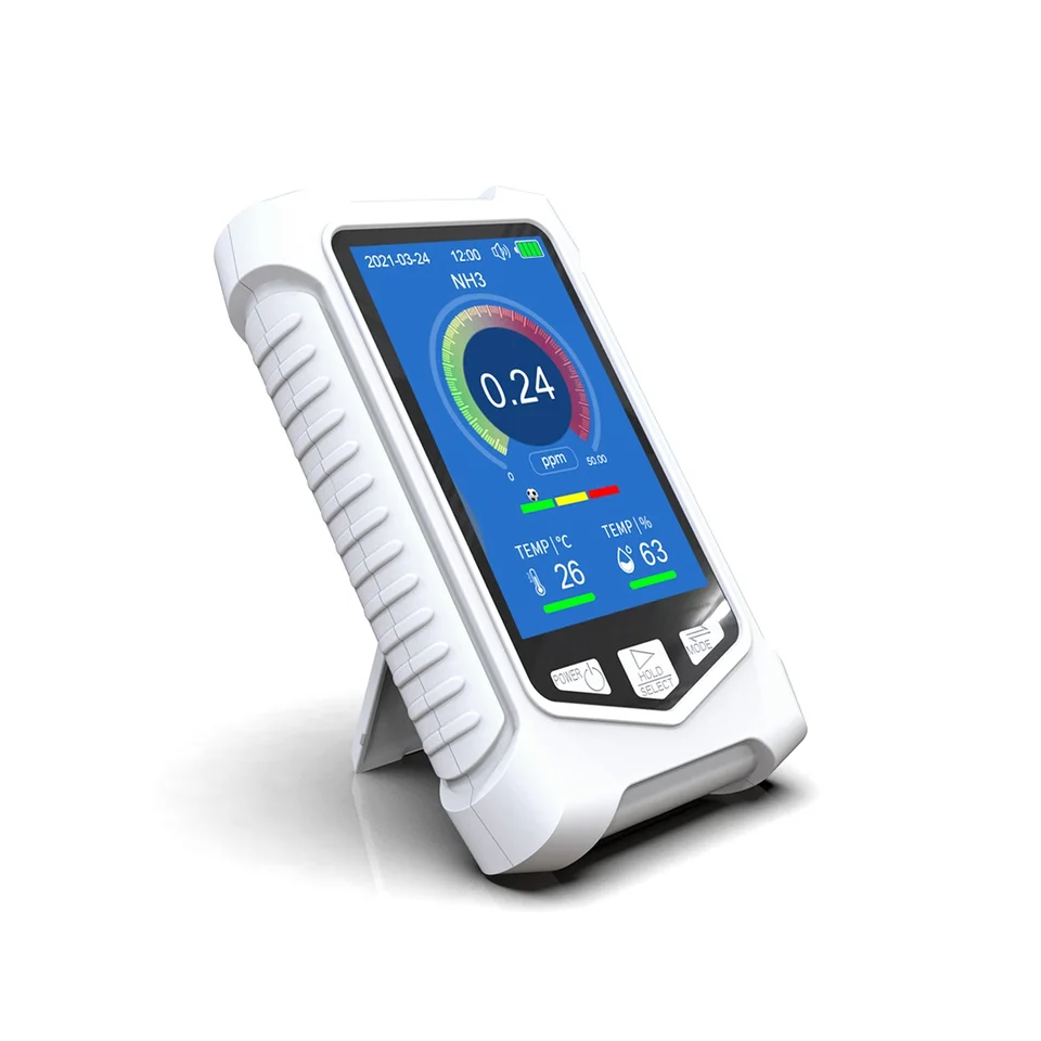 Monitor kvality ovzdušia, testovací meter amoniaku 3,5 palca LCD NH3 koncentrácia tester detektor amoniaku amoniaku Alarm
