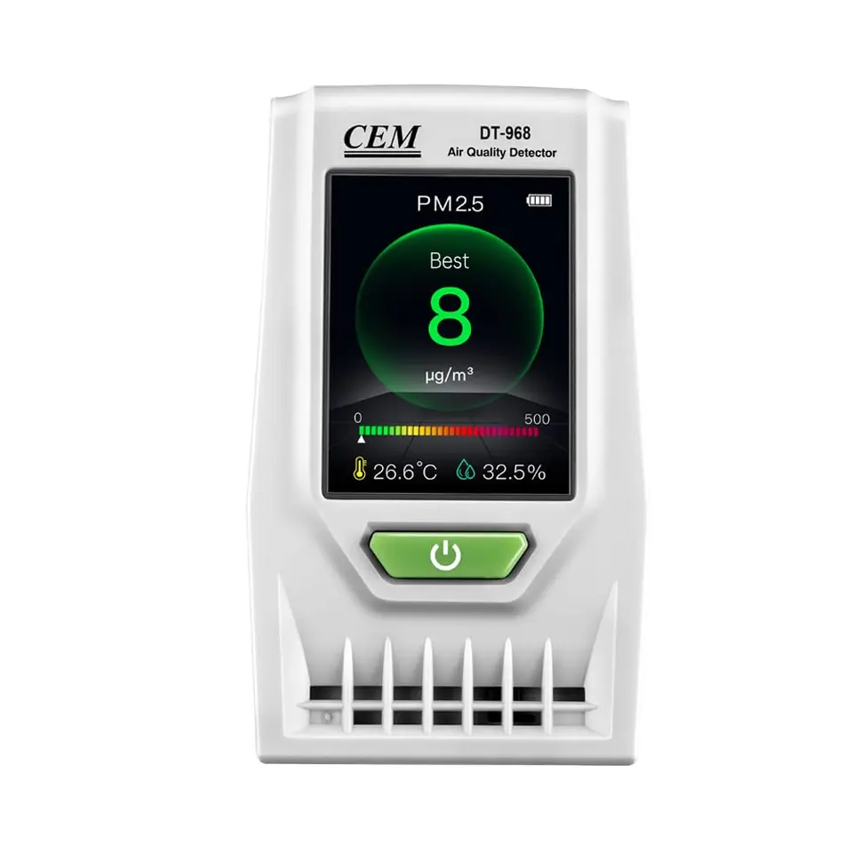 Monitor kvality vzduchu CEM a presný test DT-968 Test PM2.5/PM10, vlhkosť, teplota, multifunkčný detektor vzduchového plynu v reálnom čase