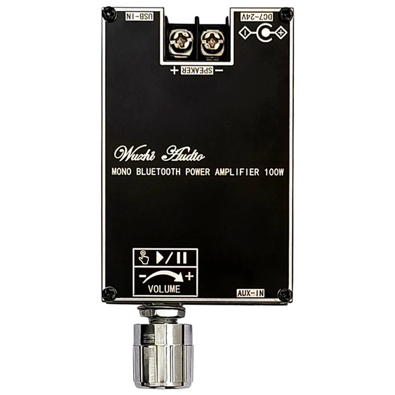 Mono 100W Bluetooth Audio zosilňovacia doska s funkciou funkcie TWS Audio modul DC7-24V ZK-1001B