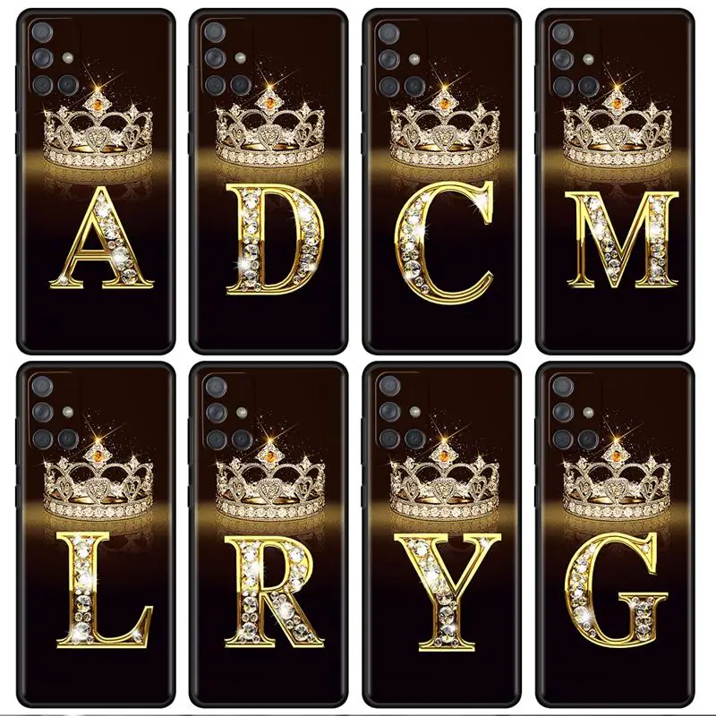 Monogram Monogram Gold Marble Case pre Samsung Galaxy A54 A52 A14 5G A53 A12 A13 A71 A23 A34 A33 A21S