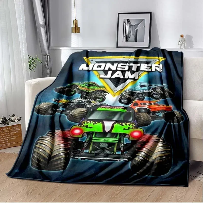 Monster Jam Grave Digger Truck Hot Wheels Pohovka prikrývka ľahká teplá izolácia prikrývka Kancelária