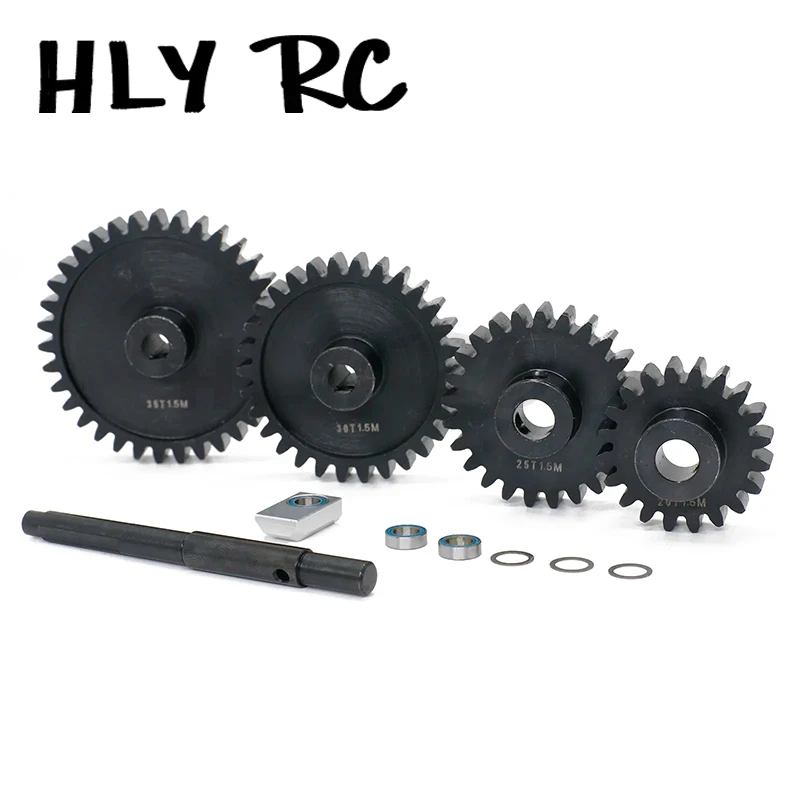 Monster Truck Universal Stredne uhlíkový oceľový prevodový stupeň 12T s 35T Big Gear/1,5 modul pastorok 6447x pre xrt 1/5 x maxx 6s/8s