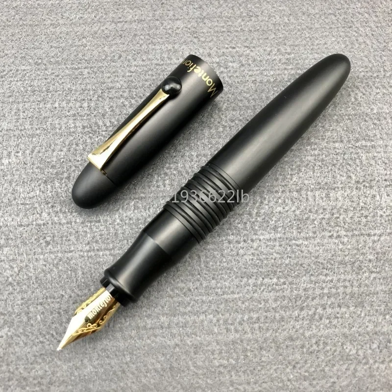 Montefiore New York Design High-End Metal Fountain Pen Ballpoint Pen Schmidt SRC 888/F doplňuje študentské kancelárske potreby písanie GIF