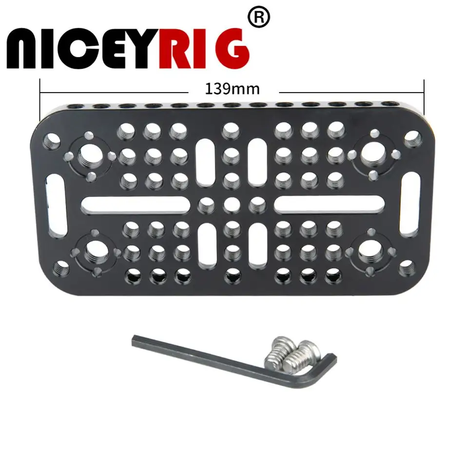 Montážna doska syra Niceryrig pre mini kamery Ursa Mini Camera Rail Blocks Rietany Klietky Prístroj 1/4 