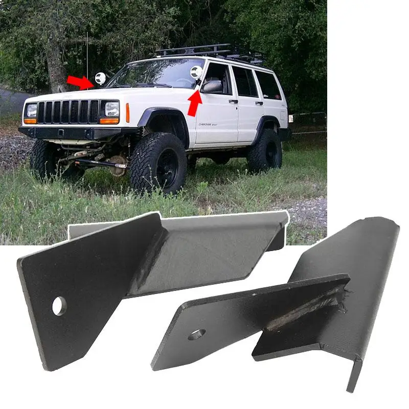 Montážne držiaky na automatické projektorové svetlomety 4inch LED pracovné svetlo Držiteľ pre Jeep Cherokee XJ 84-01 /Comanche MJ 4WD /2WD 86-92