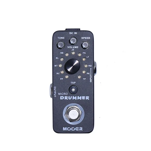 Mooer Micro Drum Drum Machine Pedál so 121 drumbetmi Rôzne hudobné štýly Full Metal Shell
