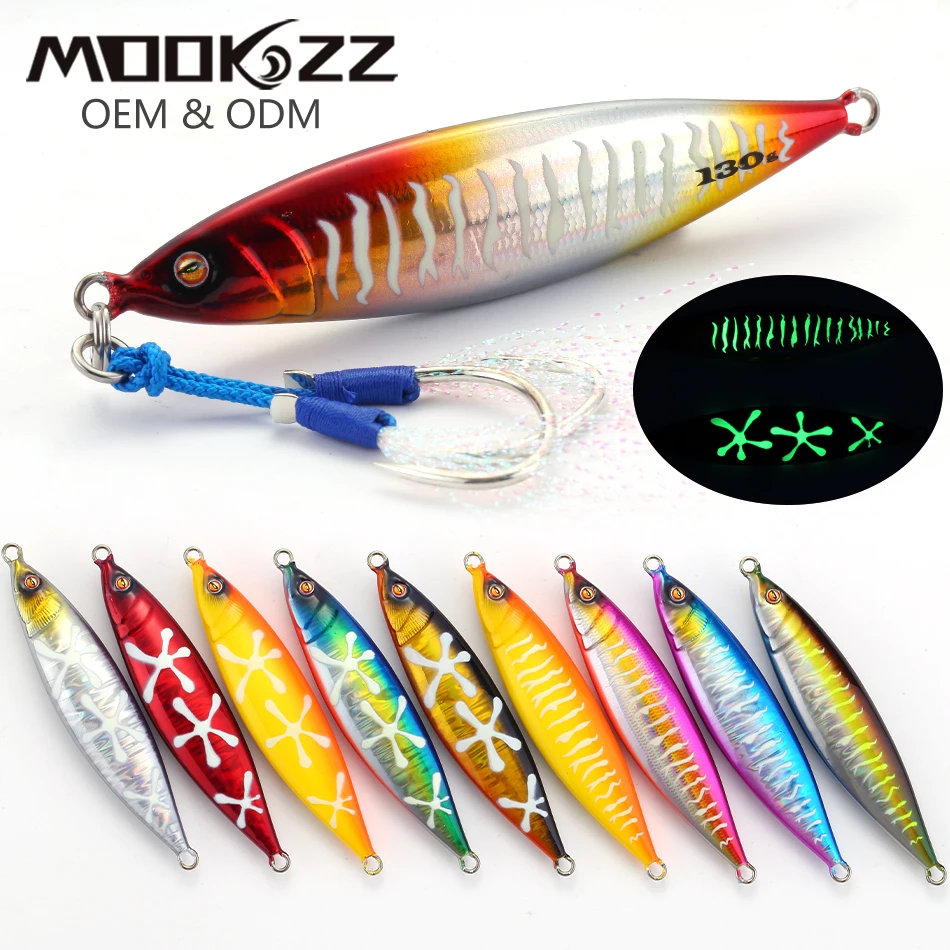 Mookzz New Case pomaly jigjing 100 g 120 g 150 g 250 g 250 g pomalých pádov Jig Lures