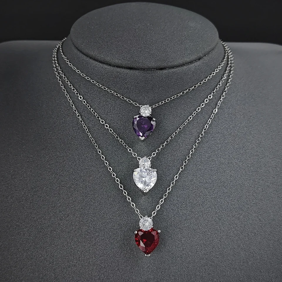 Moonso Trendy Purple červená biela farba srdiečko pre ženy lacné predmety s dopravou zadarmo x4877b