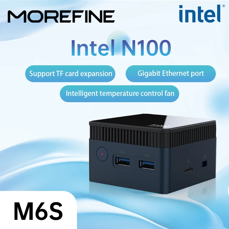 Morefine M6S Mini PC Intel 12. Gen N100 12G LPDDR5 512 GB Window11 Gaming Computer 4K60Hz HDMI Prenosný kvázi systém